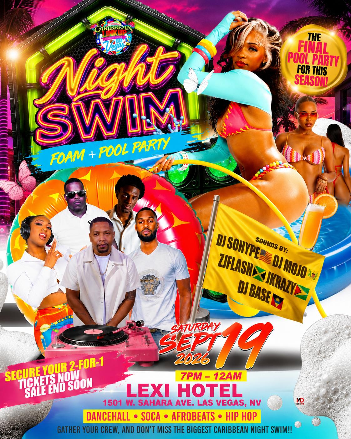 POOL PARTY TICKETS (2 FOR $25) LIMITED AMOUNT